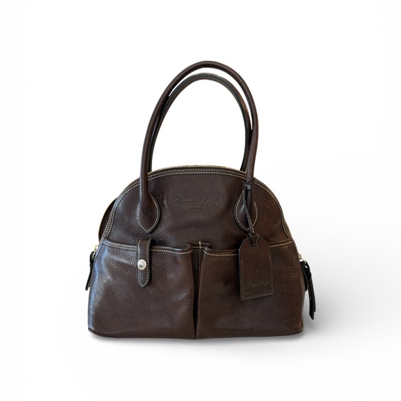 Dooney & Bourke Handbags - Dooney & Bourke Vintage Dark Brown Leather Handbag